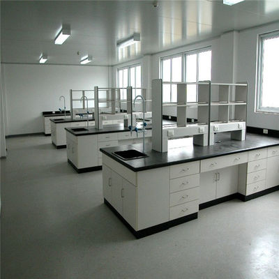 Cantilever γραφείου βάσεων γραφείου τοίχων πάγκος νησιών με το ράφι αντιδραστηρίων που χρησιμοποιείται για το εργαστήριο της βιολογίας