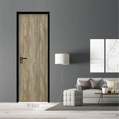 Soundproof ξύλινες εξωτερικές πόρτες σιταριού, σύγχρονη ξύλινη μπροστινή πόρτα 45mm