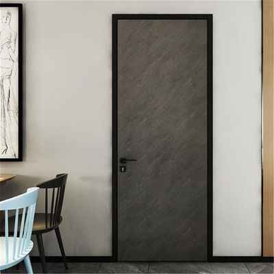 εξωτερικές πόρτες σιταριού 900mm ξύλινες, μεταλλική μαύρη ξύλινη μπροστινή πόρτα ISO9001