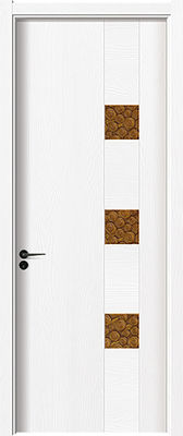 H2.1m μπροστινή πόρτα ελεφαντόδοντου, σύγχρονη ξύλινη πόρτα εισόδων 800kg/M3